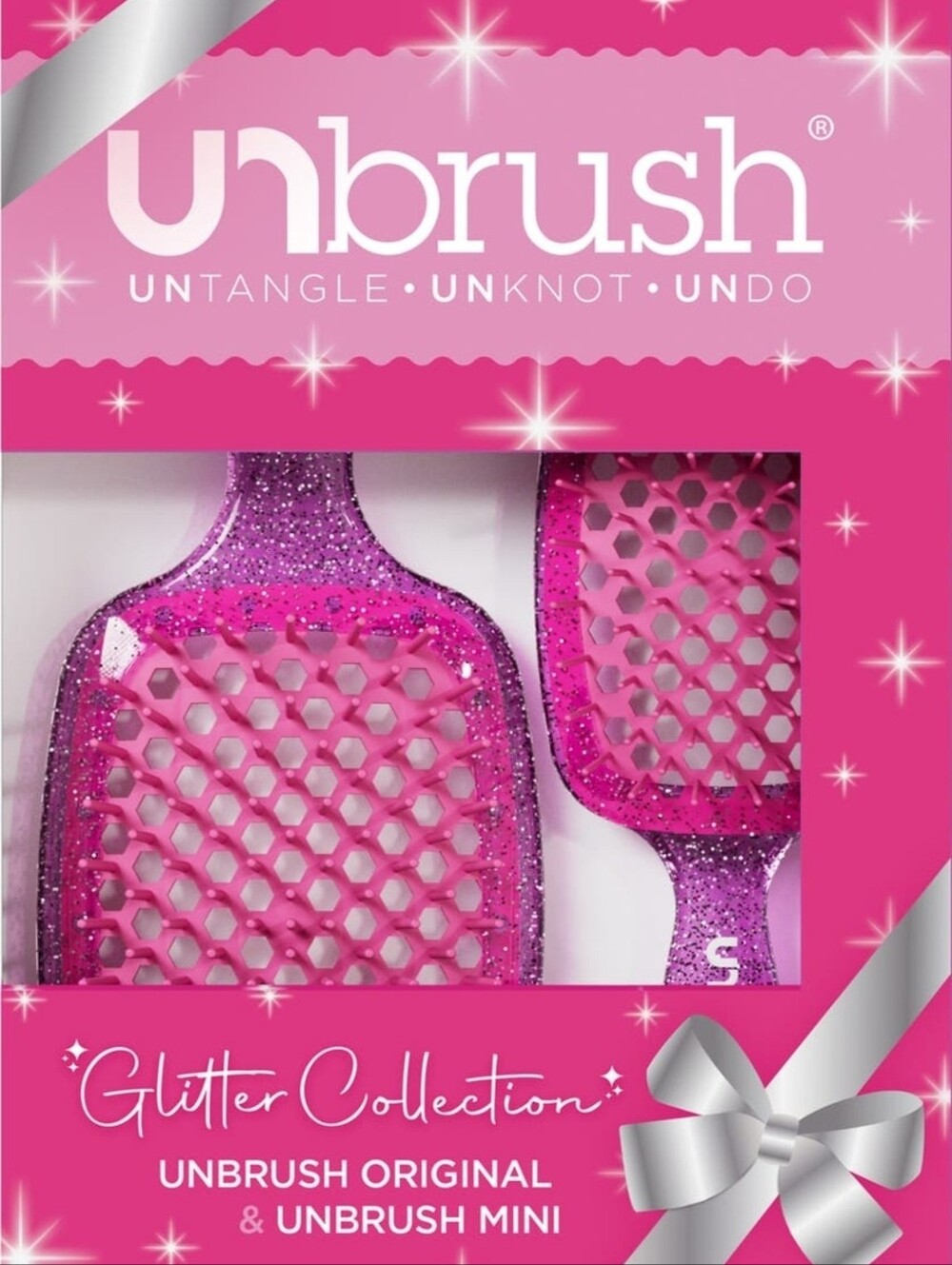 Unbrush Glitter Collection ~ 2 Brush Set ~ Original & Mini
